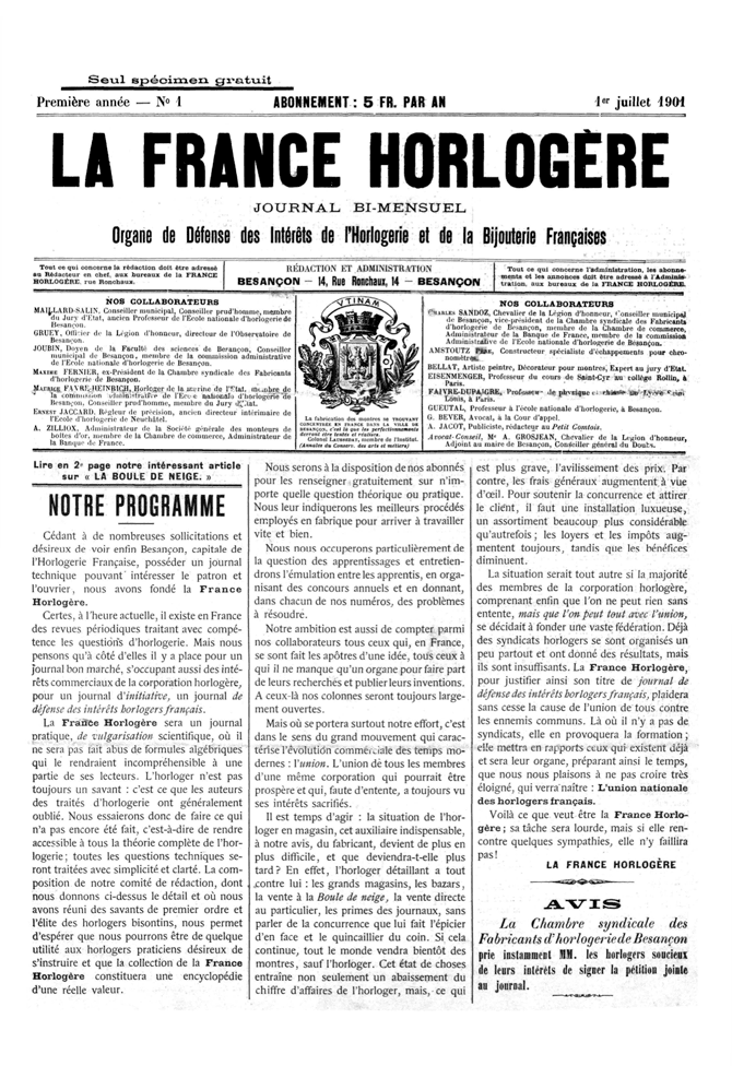 La France Horlogère